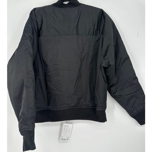 NWT Athleta Sateen Bomber Black - Picture 5 of 5